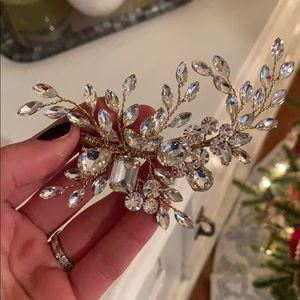 Swarovski crystals hair clip
